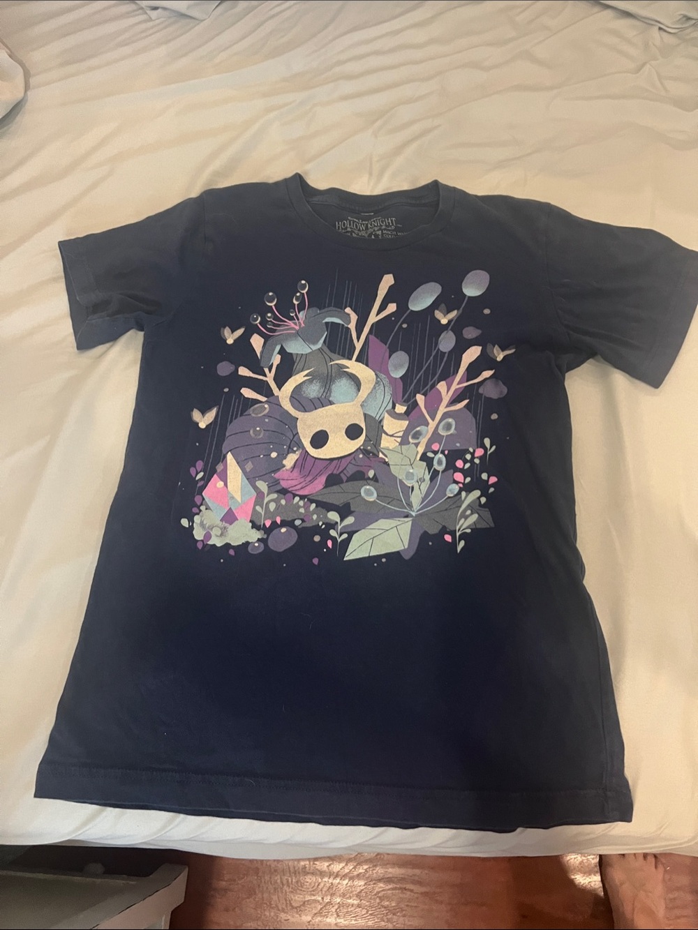 Men's Navy Short-Sleeve Graphic Hollow Knight Tee